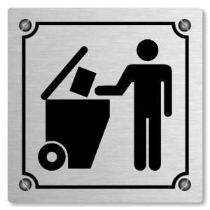 Popelnice, 118x118mm, stříbrná, Kansas